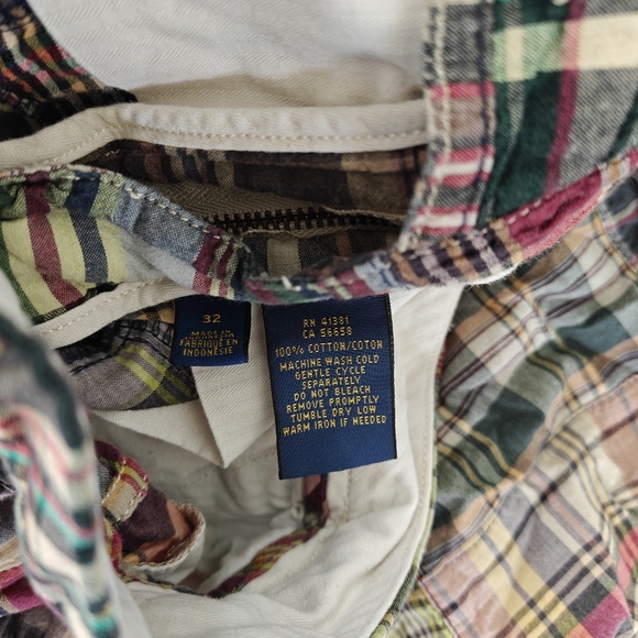 RL Madras Shorts - Picture 2 of 4